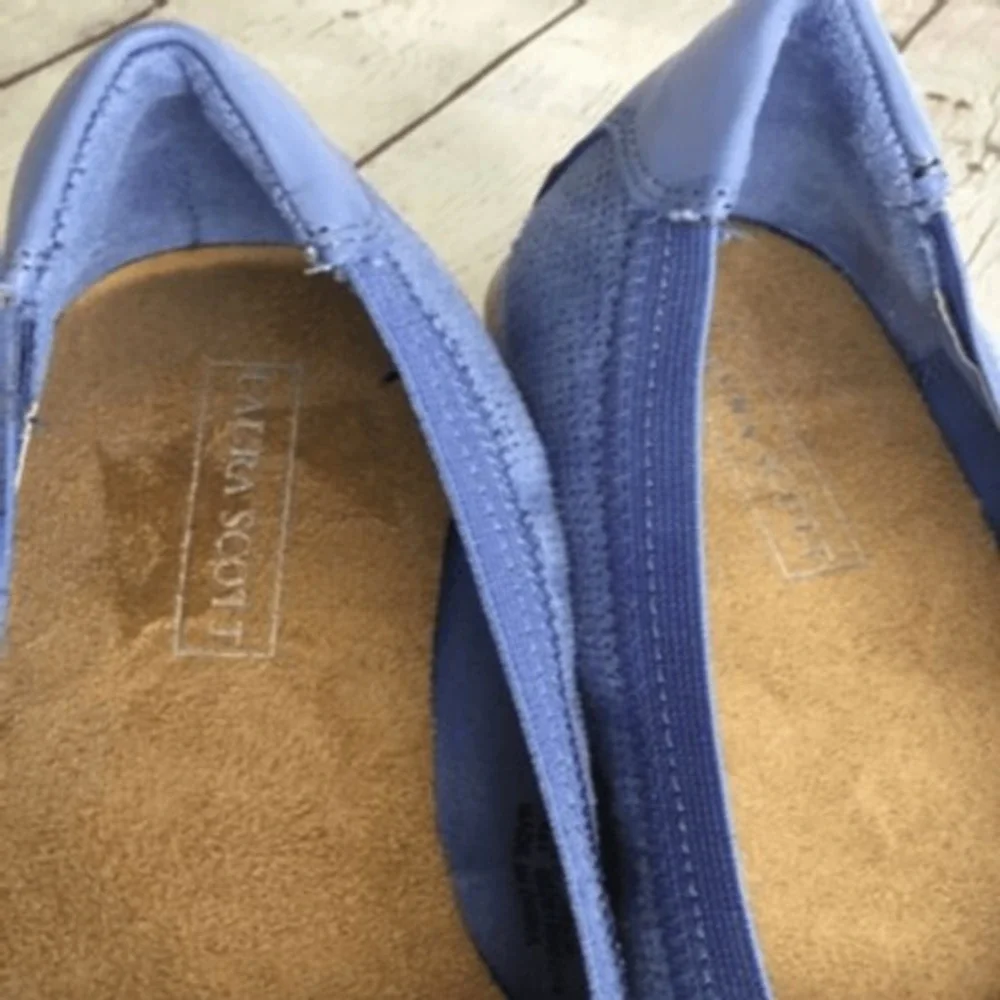 Laura Scott Womens 8 M Slip On‎ Ballet Flats Shoes Comfort & Style Purple